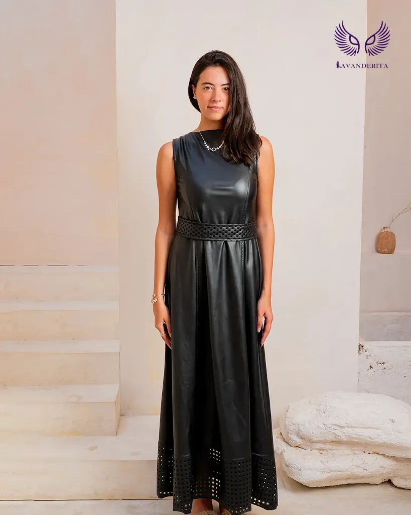 Padded Leather Dress (M)